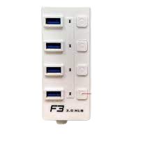 HUB USB 3.0 4 PORTAS BRANCO JC-HUB303