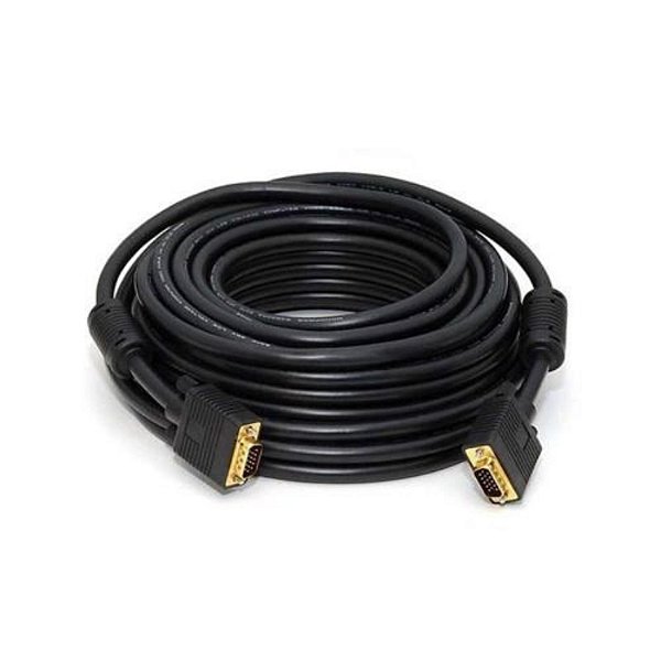 CABO VGA + VGA COM FILTRO O.D:5,8MM DUPLA BLINDAGEM PRETO 10M