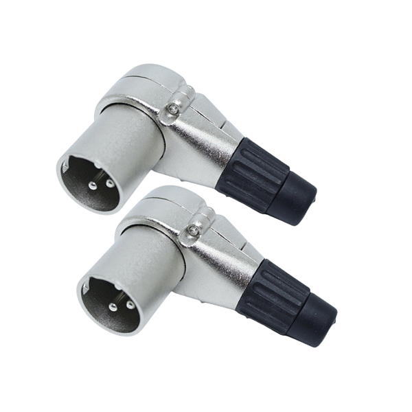 PLUG XLR CANNON MACHO 90 DE METAL PROF. NIQUEL - DESMONTAVEL