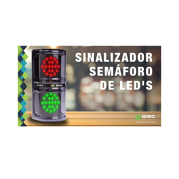 SINALIZADOR SEMÁFORO DE LED BIVOLT 127/220VAC