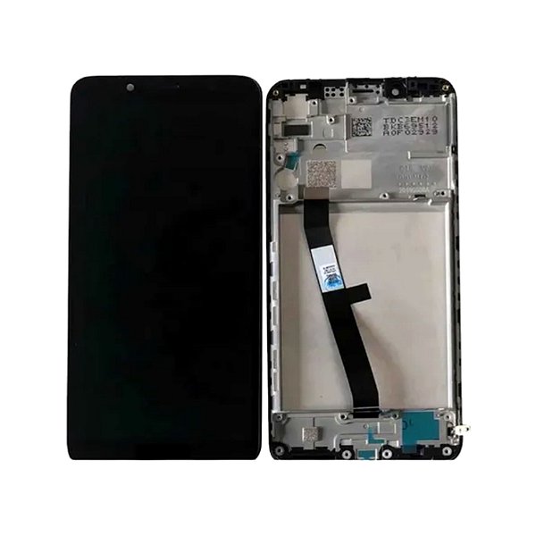 FRONTAL XIAOMI REDMI 7A PRETO COM ARO