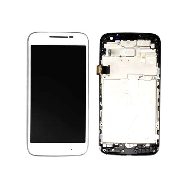FRONTAL MOTOROLA MOTO G4 BRANCO COM ARO