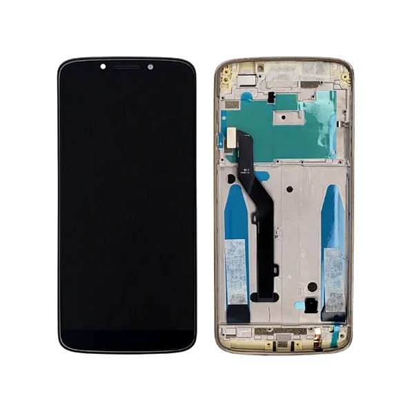 FRONTAL MOTOROLA MOTO G6 PLAY PRETO COM ARO