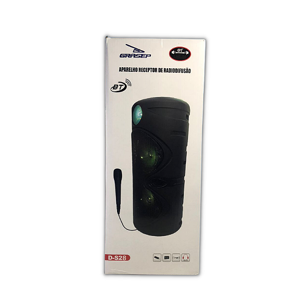 CAIXA DE SOM 30W RMS BLUETOOTH GRASEP D-S28