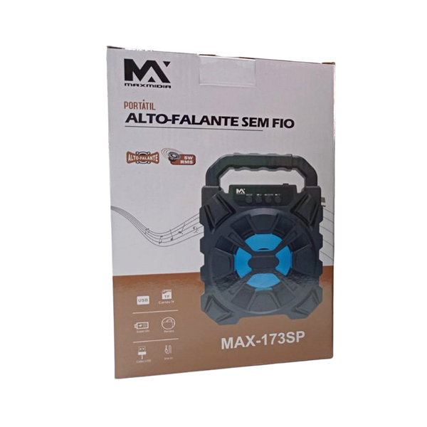 CAIXA DE SOM 5W BLUETOOTH MAXMIDIA MAX-173SP