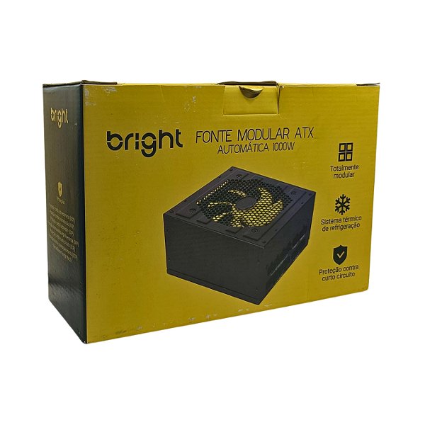 FONTE ATX 1000W MODULAR AUTOMATICA 1000W BRIGHT