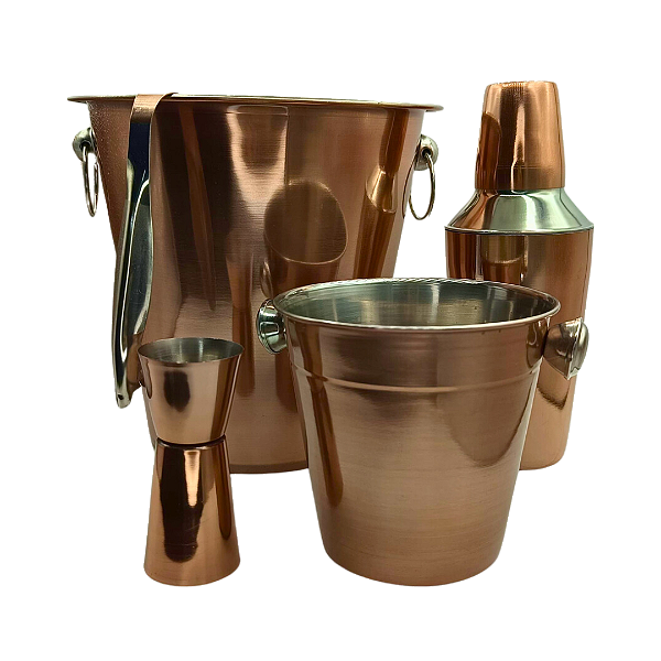 KIT BARMAN C/ 5 PEÇAS EM AÇO INOXIDAVEL XH-1019