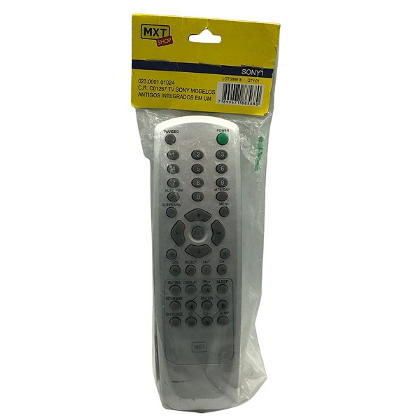 CONTROLE C.R. C01267 TV SONY MODELOS ANTIGOS INTEGRADOS - MXT