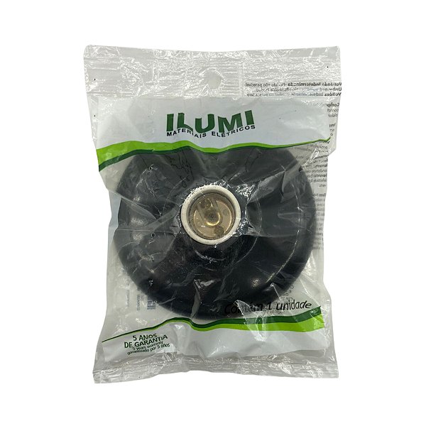 PLAFON PARA LAMPADA 100W 250V PRETA