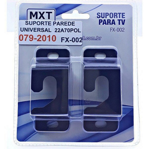 SUPORTE DE TELEVISAO FIXO 22 - 70 SUPORTA ATE 60KG - MXT FX-002
