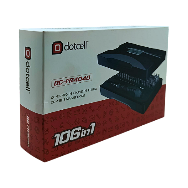 CONJUNTO DE CHAVE DE FENDA COM BITS MAGNETICOS 106 in1 MOX DC-FR4040