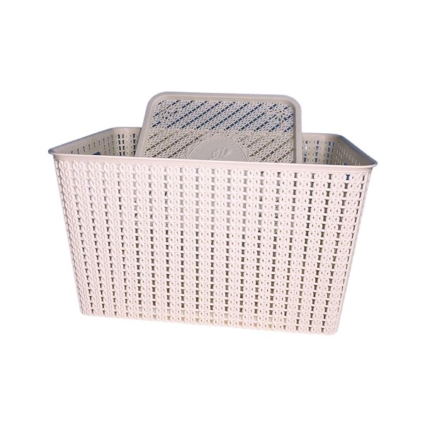 CESTO ORGANIZADOR EM PLASTICO COR BRANCO - FUTURO