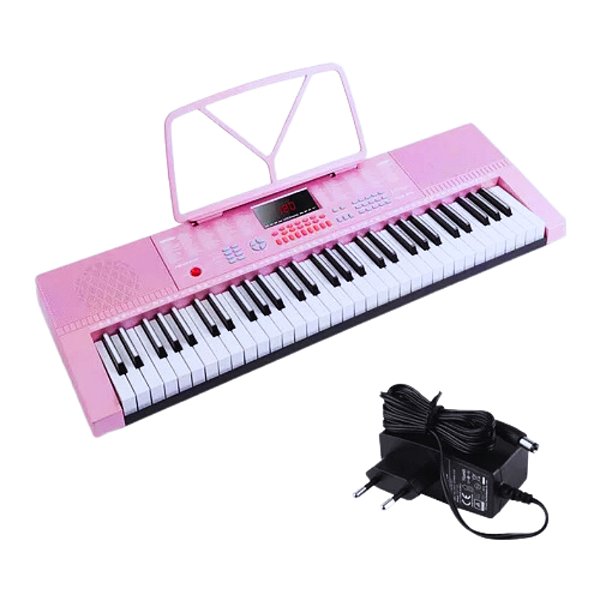 TECLADO MUSICAL 300 TIMBRES 300 RITMOS, 3 MODOS TEACHING, ROSA, MODELO: M-T3280PK