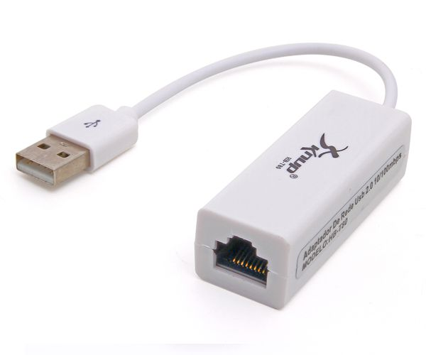 CABO USB 2.0 COM PORTA LAN CONEXÃO DE REDE HB-T80