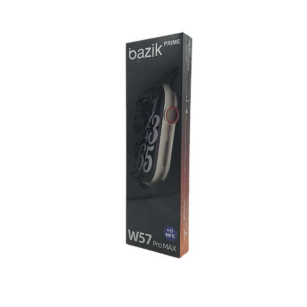 RELOGIO SMARTWATCH BAZIK W57 PRO MAX COM PULSEIRAS @