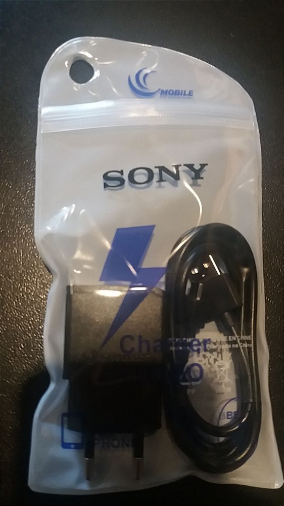 CARREGADOR SONY 5V 850mAh SAQUINHO