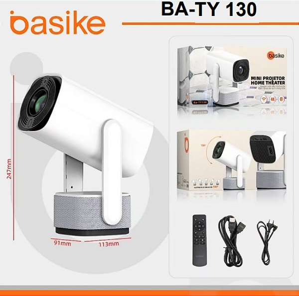 Projetor de Imagem Basike BA Ty-130