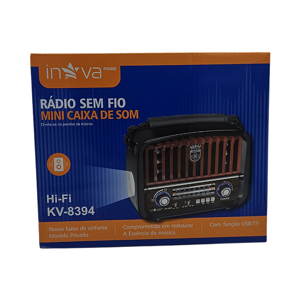 Caixa de SOM Inova Bluetooth Kv-8394