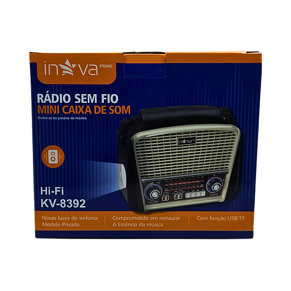 Caixa de SOM Inova Bluetooth Kv-8392