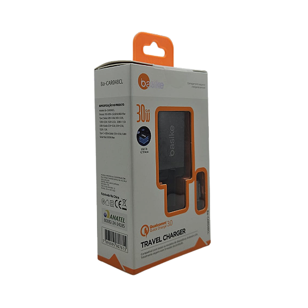Carregador Completo 30W Basike BA Car-048 CL