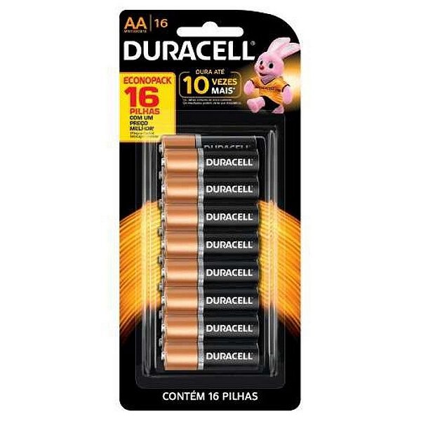 PILHA DURACELL ALCALINA C/16AA (CAR/16)