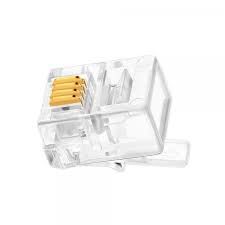 CONECTOR MODULAR RJ-11 6P4C PARA LINHA