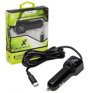 CARREGADOR AUTOMOTIVO TIPO C C/1 ENTRADA USB 2.8A X-CELL XC-USB-C