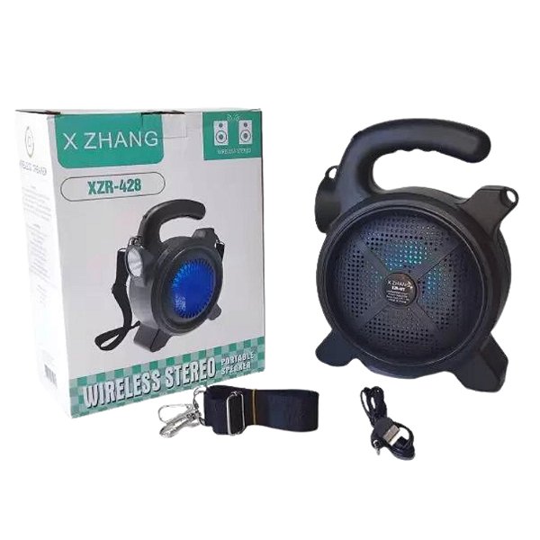 CAIXA DE SOM WIRELESS STEREO COM LANTERNA X ZHANG XZR-428