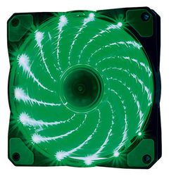 COOLER FAN 120MM 15 LEDS VERDE 1200RPM OEX GAME F20