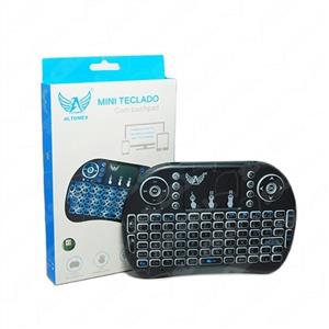MINI TECLADO WIRELESS COM LED PARA TV SMART / ANDROID BOX / PC ALTOMEX AL-313