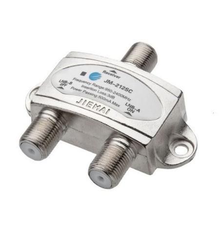 CHAVE DISEQC BLINDADA 1X2 LNB-A/B 950-2400MHZ JM-212SC