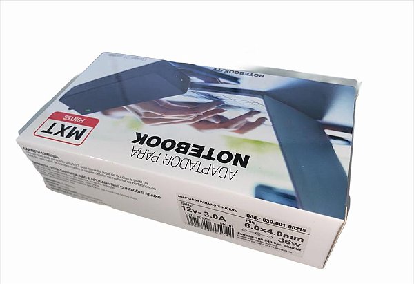 FONTE PARA NOTEBOOK 12V 3.0A 6.0 x 4.0 36W SAMSUNG/LG (SEM CABO FORÇA)