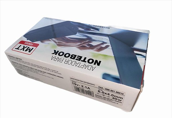 FONTE PARA NOTEBOOK 19V 2.1A 6.0 X 4.0 40W SAMSUNG/LG (SEM CABO FORÇA)