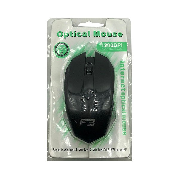 MOUSE USB OPTICAL MOUSE 1200DPI M2 F3