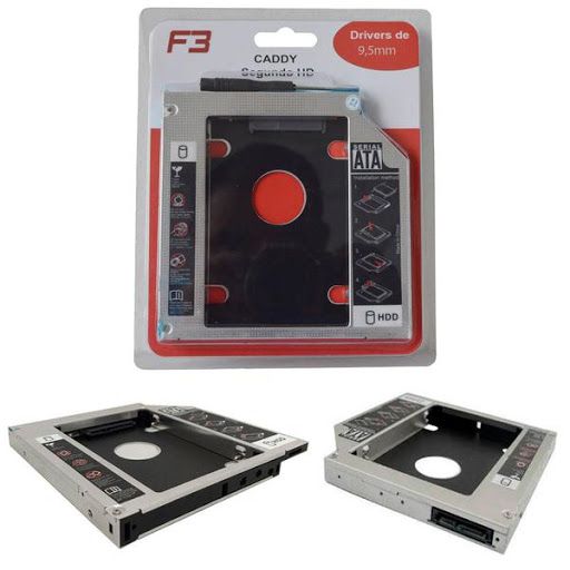 CASE CADDY SEGUNDO HD ULTRABOOK 9,5MM F3 F-CY02