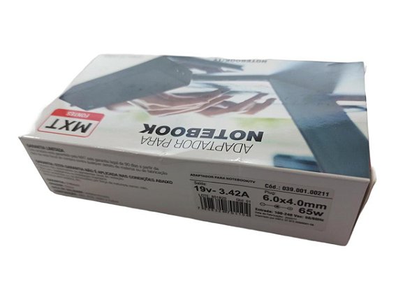 FONTE PARA NOTEBOOK 19V 3.42A 6.0 X 4.0 SAMSUNG/LG 65W (SEM CABO FORÇA)