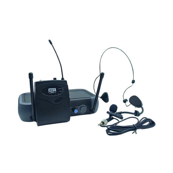 MICROFONE UHF SEM FIO, HEADSET/LAPELA UHF-10BP - FREQ. 517.6 MHZ