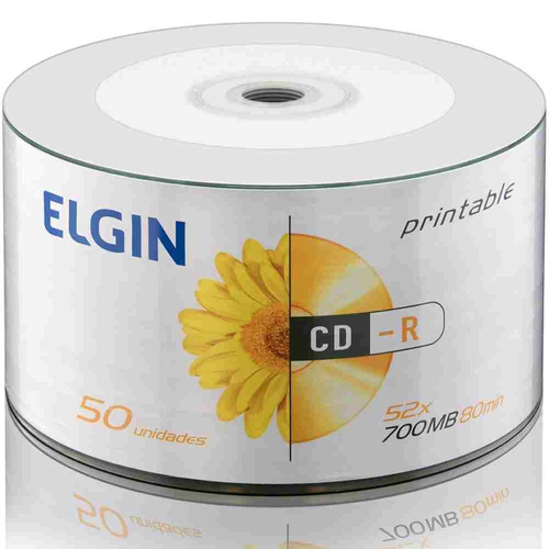 CD-R ELGIN 700MB BULK C/50 PRINTABLE 82201