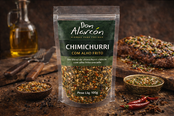 CHIMICHURRI COM ALHO FRITO