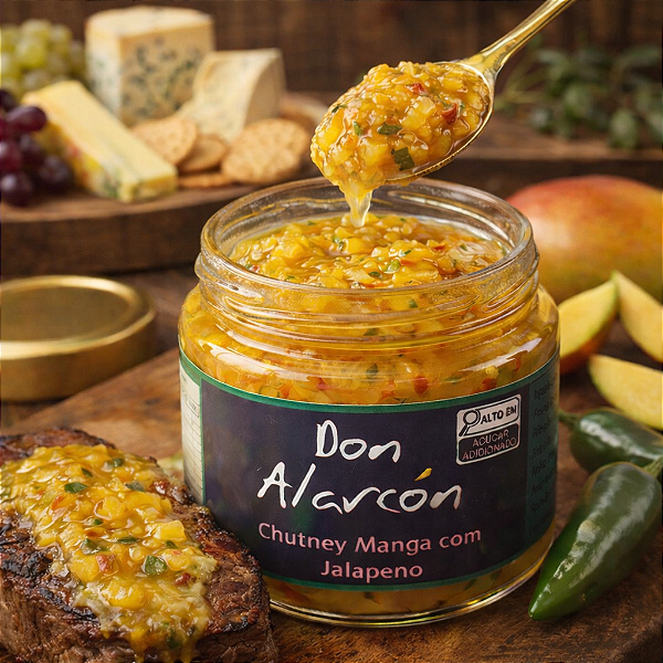 CHUTNEY DE MANGA COM PIMENTAS ESPECIAIS