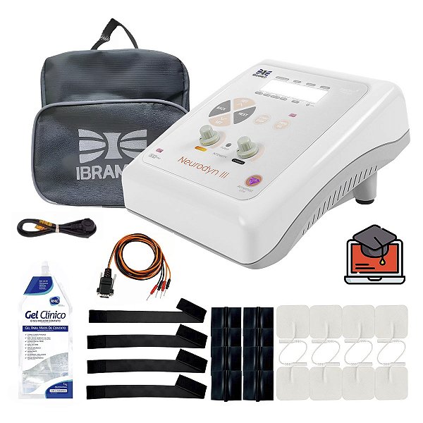Neurodyn III + FAIXAS + Eletrodos e gel - Ibramed