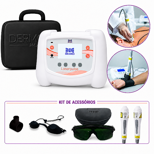 Laserpulse + Probe P3 660nm + P5 904 nm + Bolsa de Transporte - Ibramed