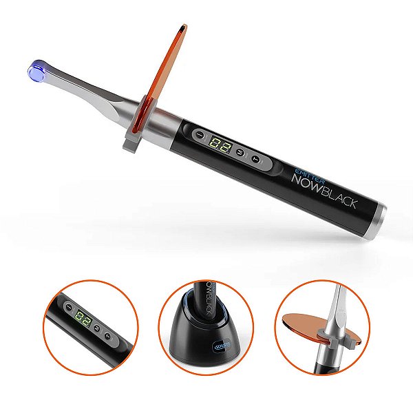 Fotopolimerizador Emitter Now Black Sem fio Multiwave - Schuster