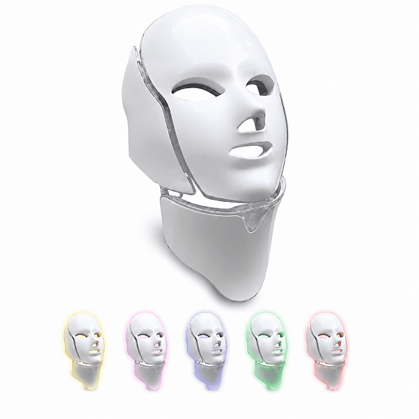 Mascara Para Fototerapia Facial LED Com Pescoco Para Equipamento Fluence Maxx - HTM