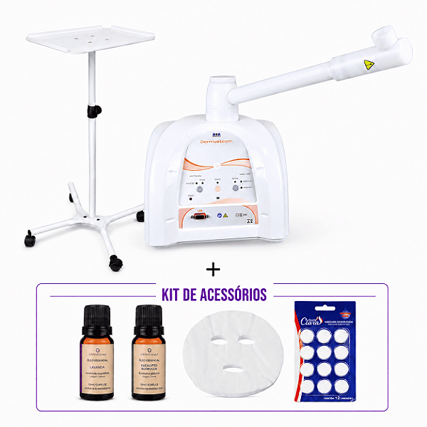 Novo Dermosteam Equipamento De Vapor De Ozônio + Carrinho - IBramed
