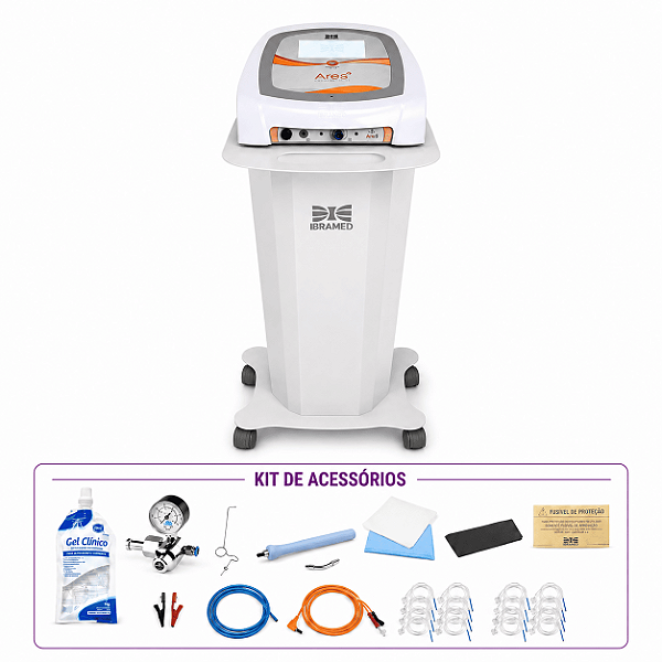 Ares Aparelho Carboxiterapia e Corrente High Com Rack - IBramed
