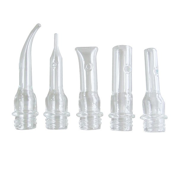 Kit Facial Beauty Dermo com 5 Ventosas Ponteiras de Vidro - HTM