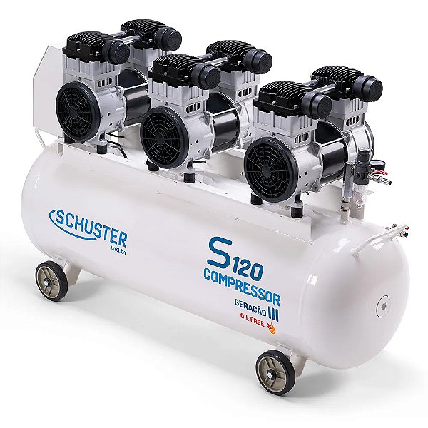 Compressor De Ar Odontológico 120L Geração III - Schuster
