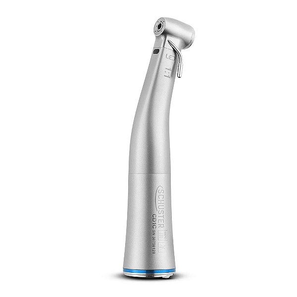 Peça De Mão Contra Ângulo LED Prata Aço Inoxidável - Schuster