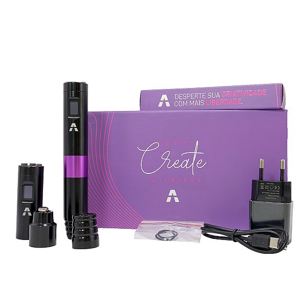 Máquina Rotativa Lançamento Nova Pen Create Wireless Na Cor Preta - Aston